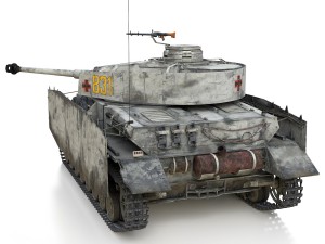 pzkpfw iv - panzer 4 - ausfh - 831 3D Model