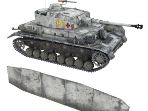 pzkpfw iv - panzer 4 - ausfh - 831 3D Model