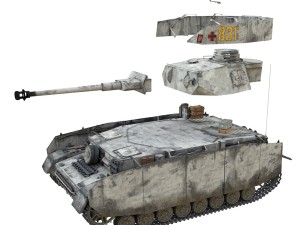 pzkpfw iv - panzer 4 - ausfh - 831 3D Model