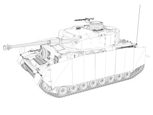 pzkpfw iv - panzer 4 - ausfh - 831 3D Model