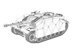 stug iii - ausfg - 429 - mid production 3D Model