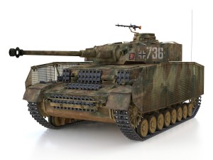 pzkpfw iv - panzer 4 - ausfj - 736 Modelo 3D