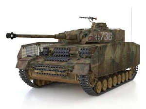 pzkpfw iv - panzer 4 - ausfj - 736 3D Model