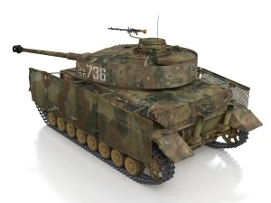 pzkpfw iv - panzer 4 - ausfj - 736 3D Model