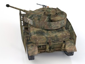 pzkpfw iv - panzer 4 - ausfj - 736 Modelo 3D