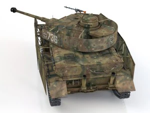 pzkpfw iv - panzer 4 - ausfj - 736 3D Model