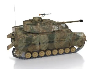 pzkpfw iv - panzer 4 - ausfj - 736 3D Model
