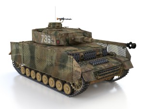 pzkpfw iv - panzer 4 - ausfj - 736 Modelo 3D