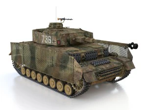 pzkpfw iv - panzer 4 - ausfj - 736 3D Model