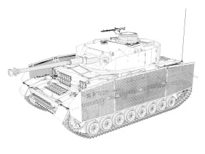 pzkpfw iv - panzer 4 - ausfj - 736 3D Model