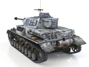 pzkpfw iv - panzer 4 - ausf g - 731 3D Model