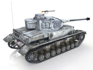 pzkpfw iv - panzer 4 - ausf g - 731 3D Model