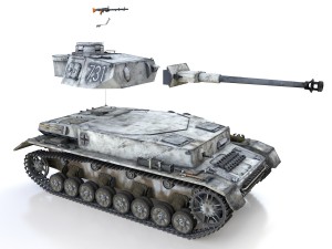 pzkpfw iv - panzer 4 - ausf g - 731 Modèle 3D