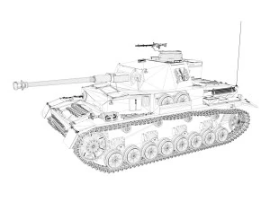 pzkpfw iv - panzer 4 - ausf g - 731 3D Model