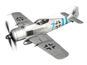 focke wulf - fw190 a9 - blue 7 Modelo 3D