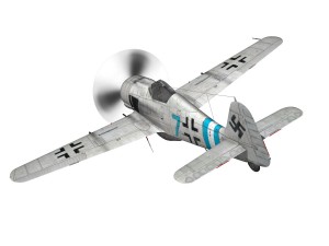 focke wulf - fw190 a9 - blue 7 Modelo 3D