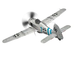 focke wulf - fw190 a9 - blue 7 3D Model