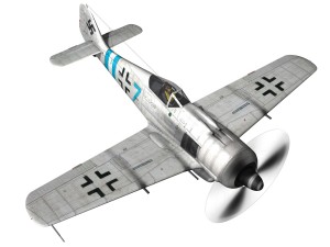 focke wulf - fw190 a9 - blue 7 Modelo 3D