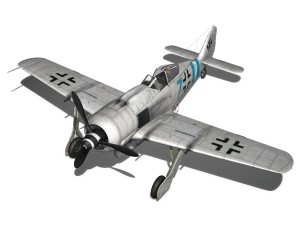focke wulf - fw190 a9 - blue 7 Modelo 3D