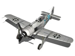 focke wulf - fw190 a9 - blue 7 3D Model