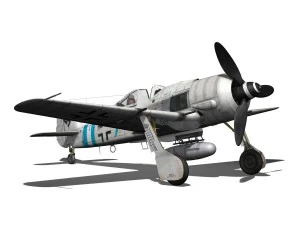 focke wulf - fw190 a9 - blue 7 3D Model