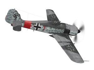 focke wulf - fw190 a8 - rauhbautz vii - red1 3D Model