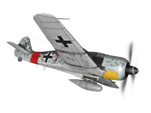 focke wulf - fw190 a8 - rauhbautz vii - red1 3D Model
