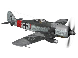 focke wulf - fw190 a8 - rauhbautz vii - red1 3D Model