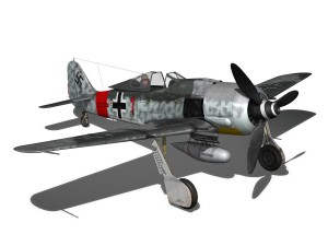 focke wulf - fw190 a8 - rauhbautz vii - red1 3D Model