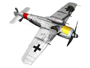 focke wulf - fw190 a8 - rauhbautz vii - red1 3D Model
