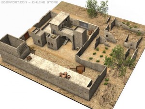 arab building Model 3D