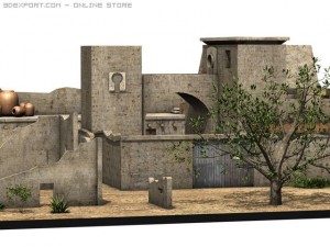 arab building Model 3D