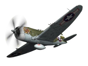 republic p-47c thunderbolt - california or bust - qp-g 3Dモデル