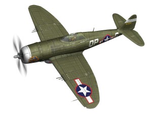 republic p-47c thunderbolt - california or bust - qp-g 3Dモデル