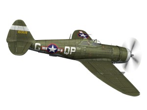 republic p-47c thunderbolt - california or bust - qp-g 3Dモデル