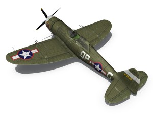 republic p-47c thunderbolt - california or bust - qp-g 3Dモデル