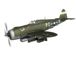 Republic P-47D Thunderbolt - Tesoro - Pz-r Modello 3D