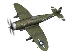 republic p-47d thunderbolt - sweetie - pz-r 3D 模型