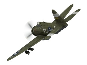 republic p-47d thunderbolt - sweetie - pz-r 3D 模型