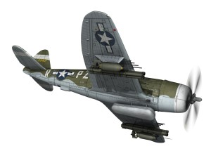 republic p-47d thunderbolt - sweetie - pz-r 3D 模型