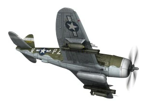 Republic P-47D Thunderbolt - Tesoro - Pz-r Modello 3D
