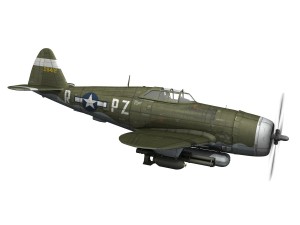 republic p-47d thunderbolt - sweetie - pz-r 3D 模型