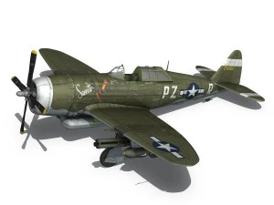 Republic P-47D Thunderbolt - Tesoro - Pz-r Modello 3D