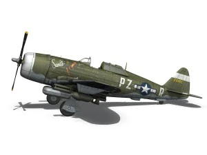 Republic P-47D Thunderbolt - Tesoro - Pz-r Modello 3D