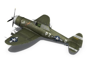 republic p-47d thunderbolt - sweetie - pz-r 3D 模型