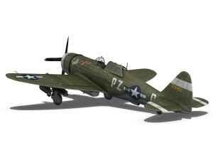 republic p-47d thunderbolt - sweetie - pz-r 3D 模型