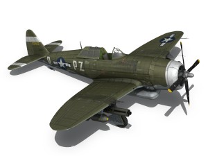 republic p-47d thunderbolt - sweetie - pz-r 3D 模型