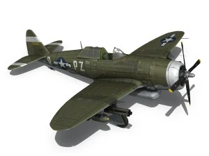 Republic P-47D Thunderbolt - Tesoro - Pz-r Modello 3D