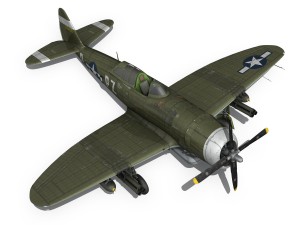 republic p-47d thunderbolt - sweetie - pz-r 3D 模型