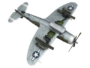 republic p-47d thunderbolt - sweetie - pz-r 3D 模型